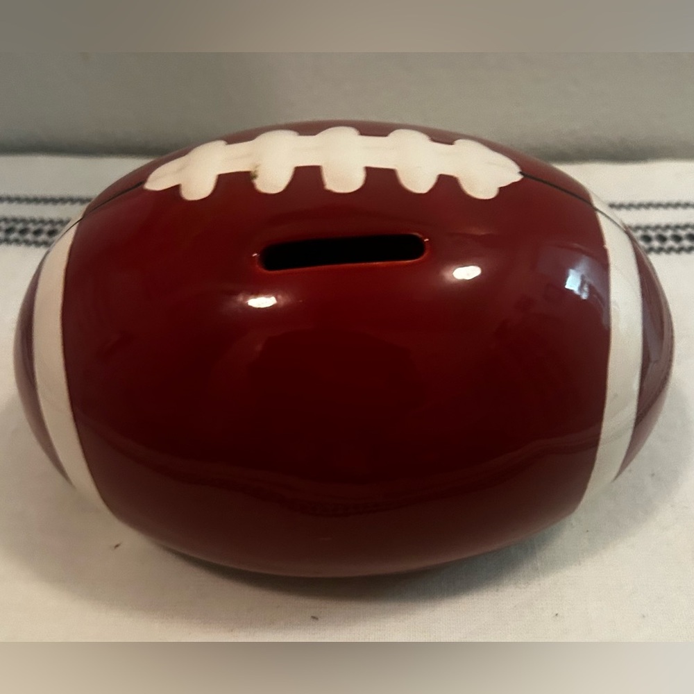 Ceramic Football bank.